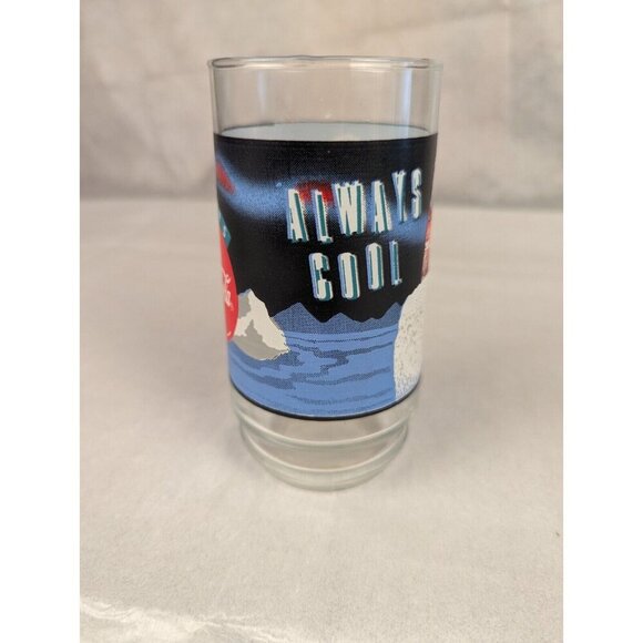 Coca‎ Cola Coke Always Cool Polar Bear 16 Ounces Cooler Tumbler Glass - Picture 3 of 11
